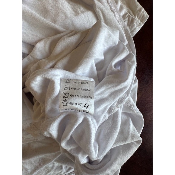 EUC GRECERELLE white short sleeve super soft maxi t-shirt dress pockets Size M - Picture 9 of 10